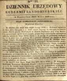 Dziennik Urzędowy Gubernii Sandomierskiej, 1839, nr 13