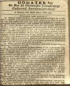 Dziennik Urzędowy Gubernii Sandomierskiej, 1839, nr 13, dod.