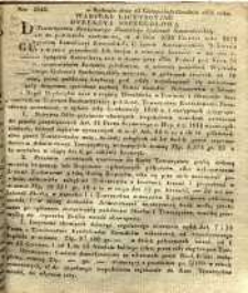 Warunki licytacyjne Dyrekcya szczegółowa Towarzystwa Kredytowego Ziemskiego Gubernii Sandomierskiej, 1838, nr 3543