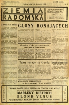 Ziemia Radomska, 1933, R. 6, nr 3