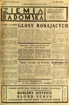 Ziemia Radomska, 1933, R. 6, nr 3