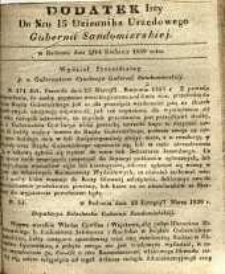 Dziennik Urzędowy Gubernii Sandomierskiej, 1839, nr 15, dod. I