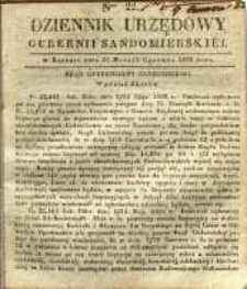 Dziennik Urzędowy Gubernii Sandomierskiej, 1839, nr 22