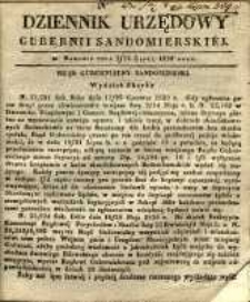 Dziennik Urzędowy Gubernii Sandomierskiej, 1839, nr 28