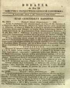 Dziennik Urzędowy Gubernii Radomskiej, 1849, nr 24, dod.