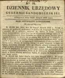 Dziennik Urzędowy Gubernii Sandomierskiej, 1839, nr 34