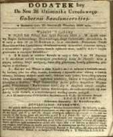 Dziennik Urzędowy Gubernii Sandomierskiej, 1839, nr 36, dod.