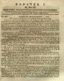 Dziennik Urzędowy Gubernii Radomskiej, 1849, nr 30, dod. I