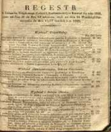 Regestr do Dziennika Urzędowego Gubernii Sandomierskiej za Kwartał 4ty roku 1839, to jest: Od Nru 40 do Nru 52 włącznie, czyli od dnia 6 Października do dnia 29 Grudnia t. r. 1839