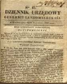 Dziennik Urzędowy Gubernii Sandomierskiej, 1839, nr 47