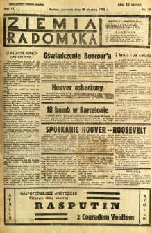 Ziemia Radomska, 1933, R. 6, nr 15