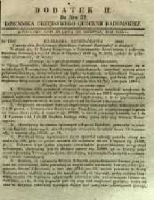 Dziennik Urzędowy Gubernii Radomskiej, 1849, nr 32, dod. II