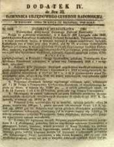 Dziennik Urzędowy Gubernii Radomskiej, 1849, nr 32, dod. IV