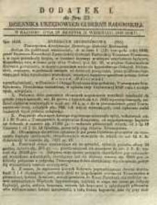 Dziennik Urzędowy Gubernii Radomskiej, 1849, nr 35, dod. I