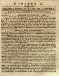 Dziennik Urzędowy Gubernii Radomskiej, 1849, nr 35, dod. II