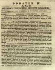 Dziennik Urzędowy Gubernii Radomskiej, 1849, nr 35, dod. IV