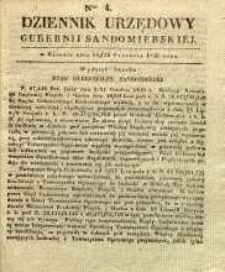 Dziennik Urzędowy Gubernii Sandomierskiej, 1840, nr 4