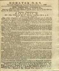 Dziennik Urzędowy Gubernii Sandomierskiej, 1840, nr 8, dod.