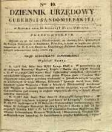 Dziennik Urzędowy Gubernii Sandomierskiej, 1840, nr 10