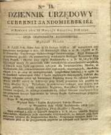 Dziennik Urzędowy Gubernii Sandomierskiej, 1840, nr 14