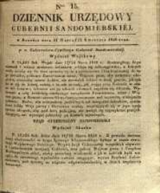 Dziennik Urzędowy Gubernii Sandomierskiej, 1840, nr 15