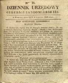 Dziennik Urzędowy Gubernii Sandomierskiej, 1840, nr 16
