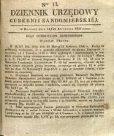 Dziennik Urzędowy Gubernii Sandomierskiej, 1840, nr 17