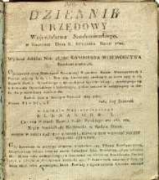 Dziennik Urzędowy Województwa Sandomierskiego, 1822, nr 1