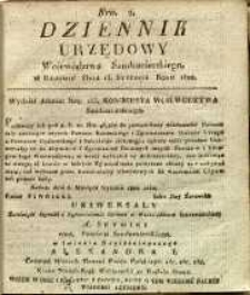 Dziennik Urzędowy Województwa Sandomierskiego, 1822, nr 2