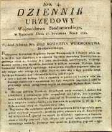 Dziennik Urzędowy Województwa Sandomierskiego, 1822, nr 4