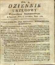 Dziennik Urzędowy Województwa Sandomierskiego, 1822, nr 4