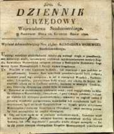 Dziennik Urzędowy Województwa Sandomierskiego, 1822, nr 6
