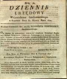 Dziennik Urzędowy Województwa Sandomierskiego, 1822, nr 11