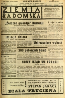 Ziemia Radomska, 1933, R. 6, nr 25