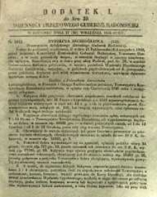Dziennik Urzędowy Gubernii Radomskiej, 1849, nr 39, dod. I