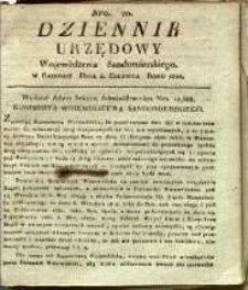 Dziennik Urzędowy Województwa Sandomierskiego, 1822, nr 20
