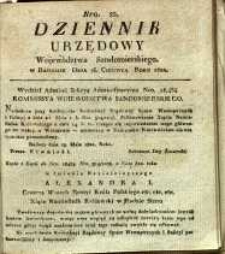 Dziennik Urzędowy Województwa Sandomierskiego, 1822, nr 22