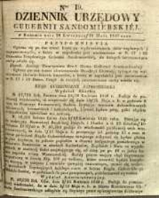 Dziennik Urzędowy Gubernii Sandomierskiej, 1840, nr 19
