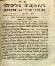Dziennik Urzędowy Gubernii Sandomierskiej, 1840, nr 20