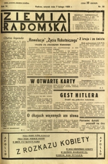 Ziemia Radomska, 1933, R. 6, nr 30