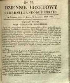 Dziennik Urzędowy Gubernii Sandomierskiej, 1840, nr 31