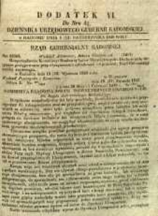 Dziennik Urzędowy Gubernii Radomskiej, 1849, nr 41, dod. VI