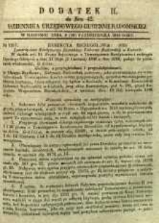 Dziennik Urzędowy Gubernii Radomskiej, 1849, nr 42, dod. II