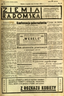 Ziemia Radomska, 1933, R. 6, nr 32