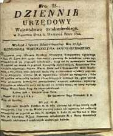 Dziennik Urzędowy Województwa Sandomierskiego, 1822, nr 33