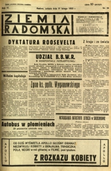 Ziemia Radomska, 1933, R. 6, nr 34