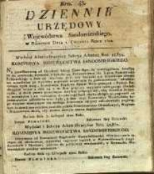 Dziennik Urzędowy Województwa Sandomierskiego, 1822, nr 45