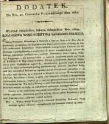 Dziennik Urzędowy Województwa Sandomierskiego, 1822, nr 22, dod.