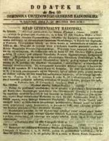 Dziennik Urzędowy Gubernii Radomskiej, 1849, nr 50, dod. II