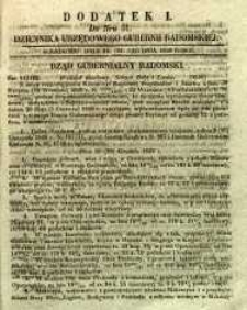 Dziennik Urzędowy Gubernii Radomskiej, 1849, nr 51, dod. I